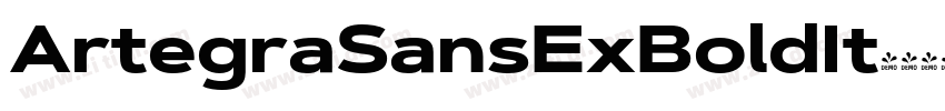 ArtegraSansExBoldIt字体转换