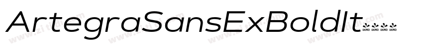 ArtegraSansExBoldIt字体转换