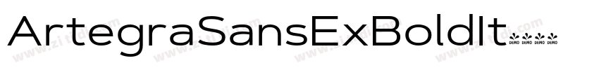 ArtegraSansExBoldIt字体转换