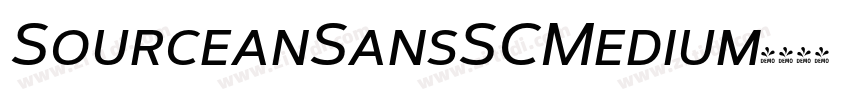 SourceanSansSCMedium字体转换