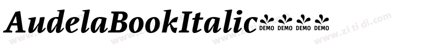 AudelaBookItalic字体转换