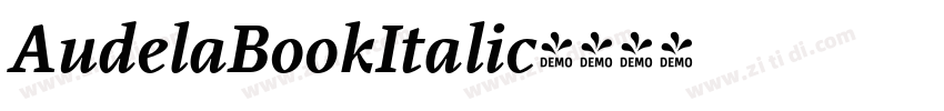AudelaBookItalic字体转换