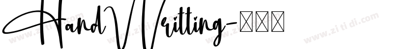 HandWritting字体转换
