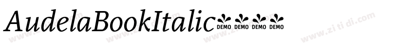 AudelaBookItalic字体转换