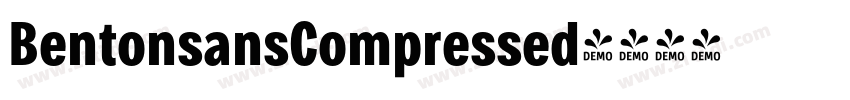 BentonsansCompressed字体转换