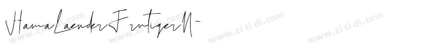 HamaLaenderFrutigerN字体转换