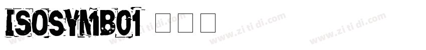 ISOsymbo1字体转换