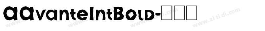 AAvanteIntBold字体转换