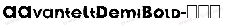 AAvanteLtDemiBold字体转换