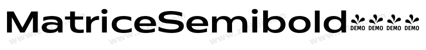 MatriceSemibold字体转换