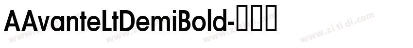 AAvanteLtDemiBold字体转换