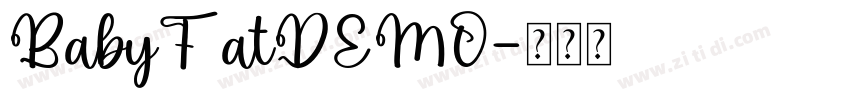 BabyFatDEMO字体转换