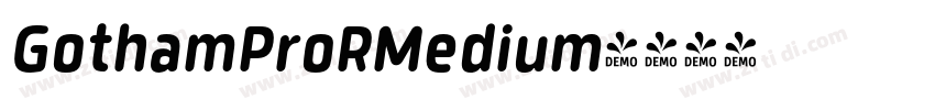 GothamProRMedium字体转换