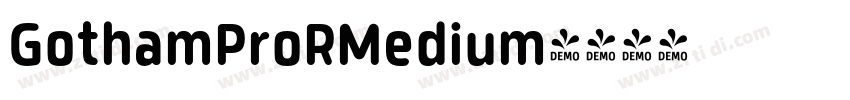 GothamProRMedium字体转换