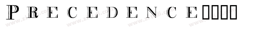 Precedence字体转换