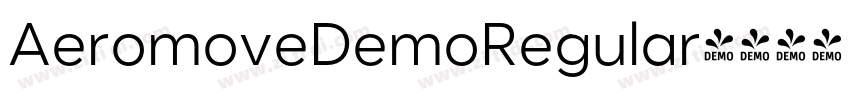 AeromoveDemoRegular字体转换