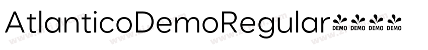 AtlanticoDemoRegular字体转换