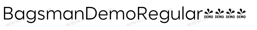 BagsmanDemoRegular字体转换 BagsmanDemoRegular字体转换