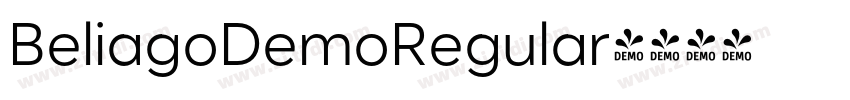 BeliagoDemoRegular字体转换