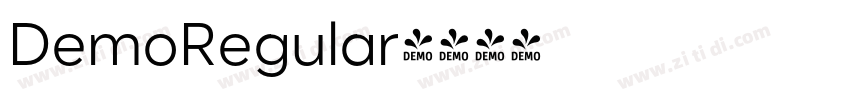 DemoRegular字体转换
