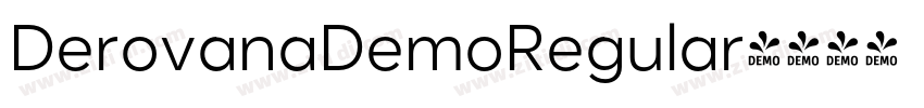DerovanaDemoRegular字体转换
