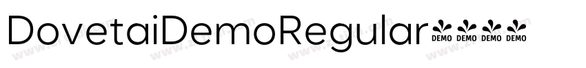 DovetaiDemoRegular字体转换
