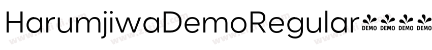 HarumjiwaDemoRegular字体转换