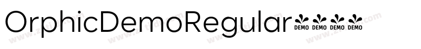OrphicDemoRegular字体转换