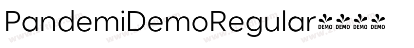 PandemiDemoRegular字体转换