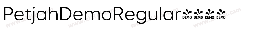 PetjahDemoRegular字体转换