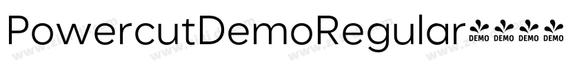 PowercutDemoRegular字体转换