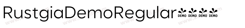 RustgiaDemoRegular字体转换
