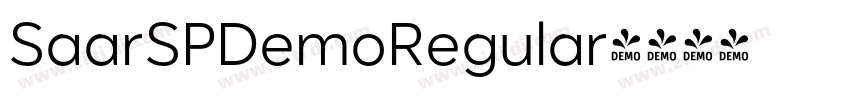 SaarSPDemoRegular字体转换