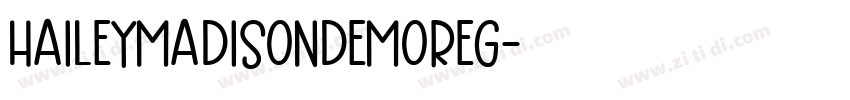 HaileyMadisonDemoReg字体转换