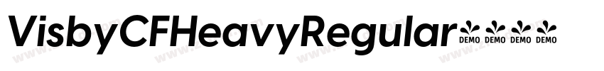 VisbyCFHeavyRegular字体转换