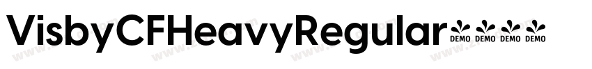 VisbyCFHeavyRegular字体转换