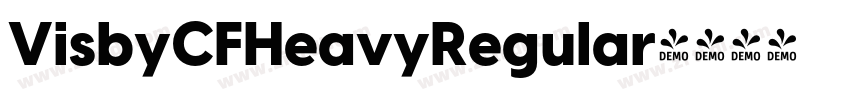VisbyCFHeavyRegular字体转换