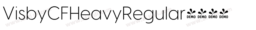VisbyCFHeavyRegular字体转换