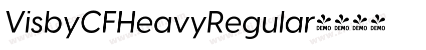 VisbyCFHeavyRegular字体转换