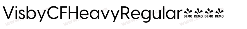 VisbyCFHeavyRegular字体转换