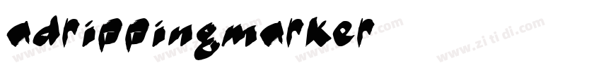 adrippingmarker字体转换