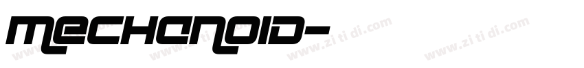 mechanoid字体转换