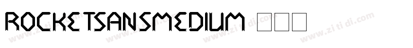 RocketSansMedium字体转换
