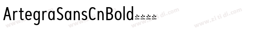 ArtegraSansCnBold字体转换