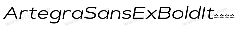 ArtegraSansExBoldIt字体转换
