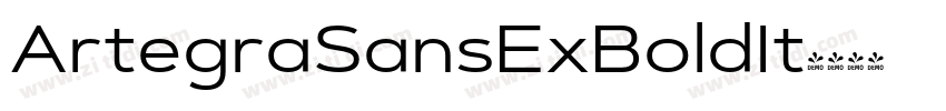 ArtegraSansExBoldIt字体转换