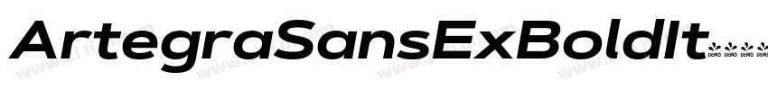 ArtegraSansExBoldIt字体转换