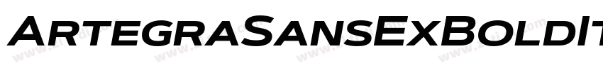 ArtegraSansExBoldIt字体转换