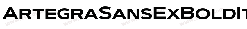 ArtegraSansExBoldIt字体转换