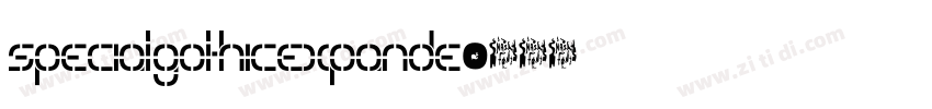 SpecialGothicExpande字体转换